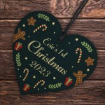 Personalised Christmas Bauble Babys 1st Christmas Ornament