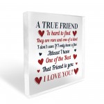 Best Friend Plaque Gift for a Friend Best Friend Gift For BFF 