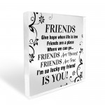 Friendship Plaque For Best Friends Gift For Friend Birthday