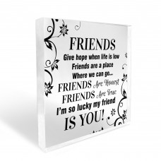 Friendship Plaque For Best Friends Gift For Friend Birthday