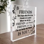 Friendship Plaque For Best Friends Gift For Friend Birthday