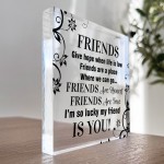 Friendship Plaque For Best Friends Gift For Friend Birthday