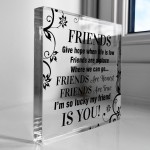 Friendship Plaque For Best Friends Gift For Friend Birthday
