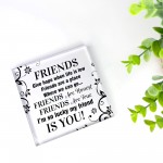 Friendship Plaque For Best Friends Gift For Friend Birthday