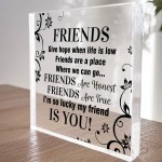 Friendship Plaque For Best Friends Gift For Friend Birthday