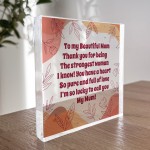 Mum Gift For Birthday Christmas Acrylic Block Special Mum Gifts
