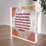 Mum Gift For Birthday Christmas Acrylic Block Special Mum Gifts