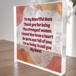 Mum Gift For Birthday Christmas Acrylic Block Special Mum Gifts