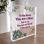 Mum Gifts Acrylic Block Special Mum Gifts For Christmas Birthday