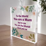 Mum Gifts Acrylic Block Special Mum Gifts For Christmas Birthday