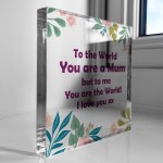 Mum Gifts Acrylic Block Special Mum Gifts For Christmas Birthday