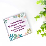 Mum Gifts Acrylic Block Special Mum Gifts For Christmas Birthday