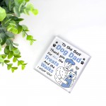 Dad Gift From Dog For Birthday Christmas Acrylic Block Dog Dad