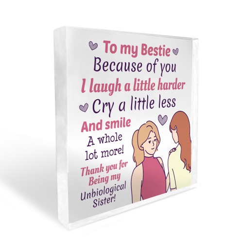 bestie plaque gift for best friend friendship gift for her 
