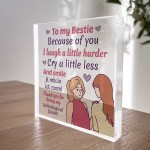 bestie plaque gift for best friend friendship gift for her 