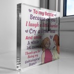 bestie plaque gift for best friend friendship gift for her 