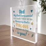 Dad Gifts For Birthday Christmas Acrylic Block Dad Gifts