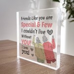 Christmas Gift for Friend Acrylic Plaque Best Friend Friendship 