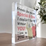 Christmas Gift for Friend Acrylic Plaque Best Friend Friendship 