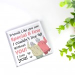 Christmas Gift for Friend Acrylic Plaque Best Friend Friendship 