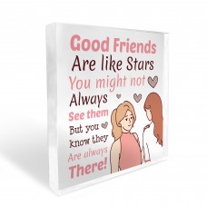 Good Friends Plaque Friendship Gift for Best Friend Christmas