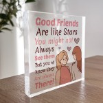 Good Friends Plaque Friendship Gift for Best Friend Christmas