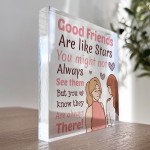 Good Friends Plaque Friendship Gift for Best Friend Christmas