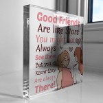 Good Friends Plaque Friendship Gift for Best Friend Christmas