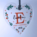 First Christmas Decoration Personalised Hanging Tree Decoration