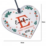 First Christmas Decoration Personalised Hanging Tree Decoration