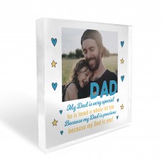 Personalised Dad Gifts For Christmas Birthday Photo Block Daddy