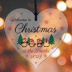 Christmas Ornament For Family Personalised Surname Bauble 