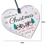 Christmas Ornament For Family Personalised Surname Bauble 