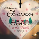Christmas Ornament For Family Personalised Surname Bauble 