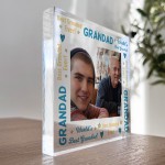 Grandad Gifts Personalised Photo Block Gift For Grandad Grandpa