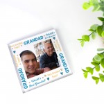 Grandad Gifts Personalised Photo Block Gift For Grandad Grandpa