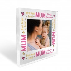 Mum Gifts Personalised Photo Block Gift For Mum Mummy Christmas