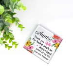 Gift for Auntie Acrylic Block Auntie Gifts Auntie Birthday Gift