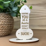 Novelty Gift For Auntie Thank You Funny Christmas Birthday Gift 