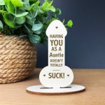 Novelty Gift For Auntie Thank You Funny Christmas Birthday Gift 