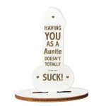 Novelty Gift For Auntie Thank You Funny Christmas Birthday Gift 