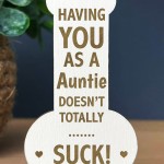 Novelty Gift For Auntie Thank You Funny Christmas Birthday Gift 