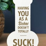Funny Rude Gift For Sister Birthday Christmas Joke Gift For Her