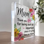 Gifts for Mum Acrylic Block Mum Gifts Mum Birthday Gifts Idea