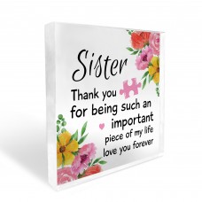 Gift for Sister Acrylic Block Mum Gifts Nan Birthday Gift Idea