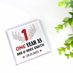 Personalised Husband Wife Gift For 1st Wedding Anniversary