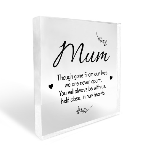 Memorial Plaque For Mum For Mothers Day Birthday In Memory Sign