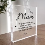 Memorial Plaque For Mum For Mothers Day Birthday In Memory Sign