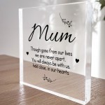 Memorial Plaque For Mum For Mothers Day Birthday In Memory Sign