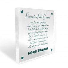 Personalised Gift For Parents Of Groom Mother Father Of Groom